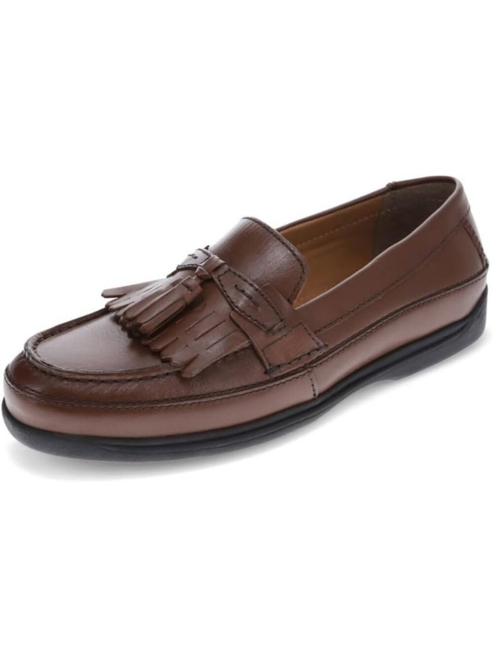 Stylish Men's Leather Dress Loafers with Tassels - Perfect for Formal Occasions
